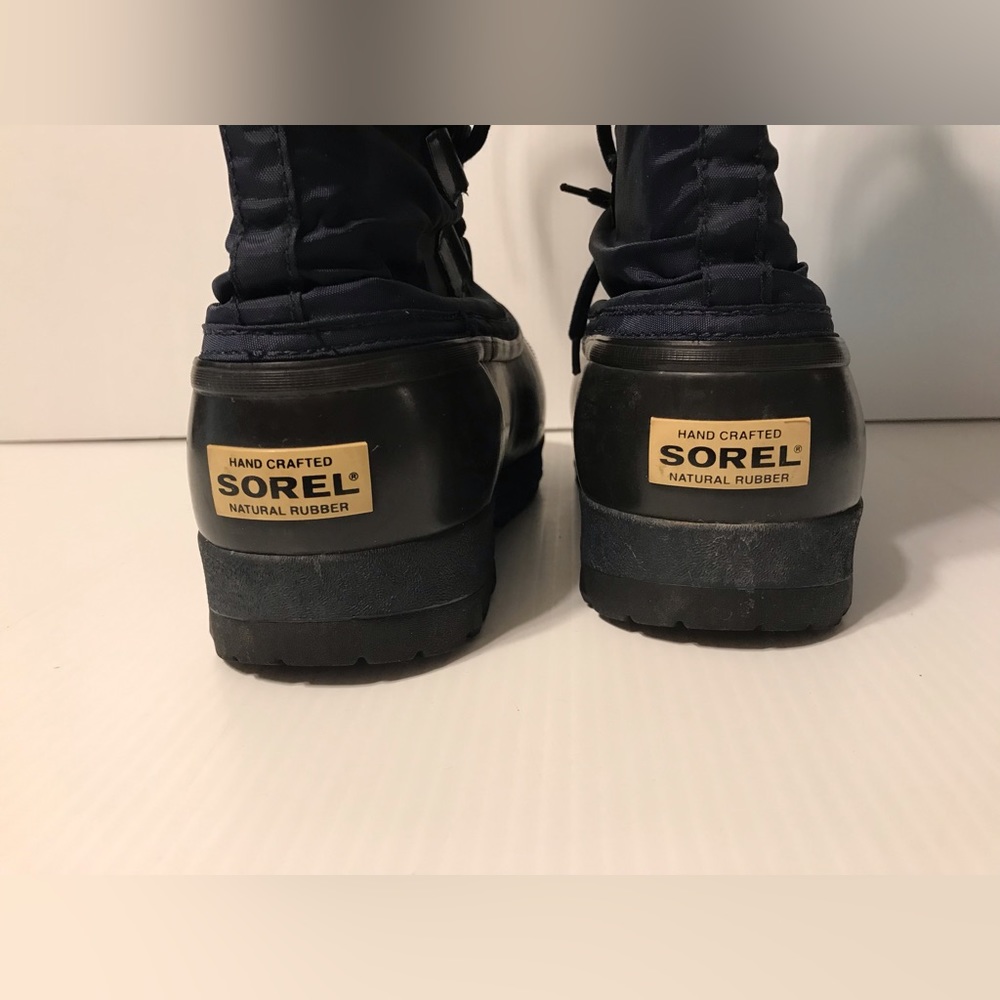 Sorel Snowlion II NL1070-429 Navy winter insulated snow boots women size 7 - Picture 6 of 12